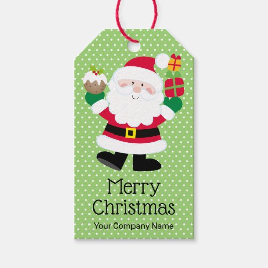 Santa Zakelijk Cadeaulabel (Voorkant)