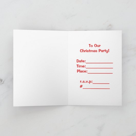 Santa zegt dat je uitgenodigd bent (Binnen)