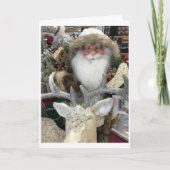 SANTA ZEGT "MERRY CHRISTMAS" AAN U KAART (Voorkant)