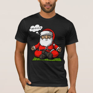 Santa Zen Yoga-feestdag T-shirt