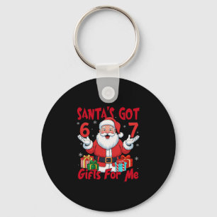 Santa Zes Zeven Meme Kerstmis Gen Z Meme Sleutelhanger