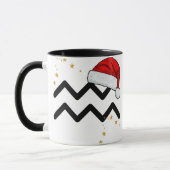 Santa Zodiac Aquarius Mug (Gauche)