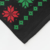 Santaaa Dinosaur Lelijke Kerst Trui  Fleece Deken (Hoek)