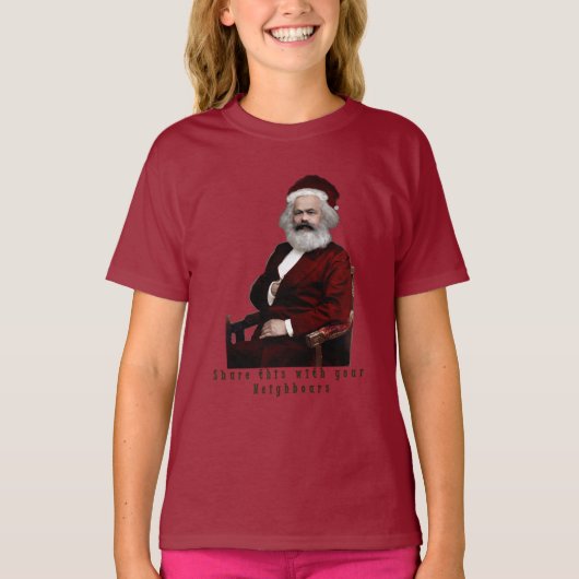SantaKarl MarXmas T-shirt (Voorkant)