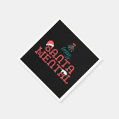 SantaMental Romantic Kerstmis Mistletoe Servet (Hoek)