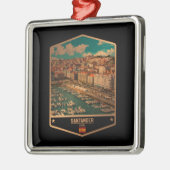 Santander Metalen Ornament (Links)