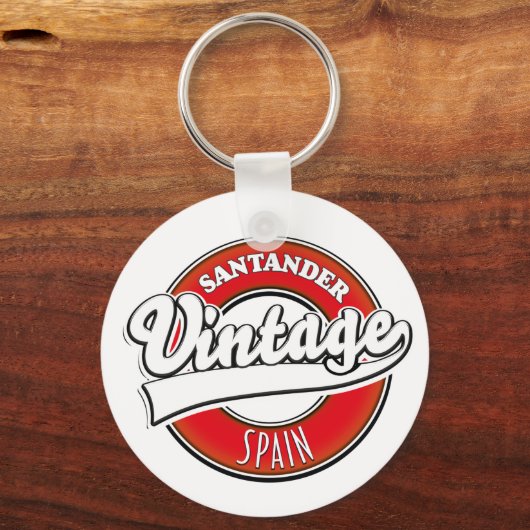 Santander Spanje  logo Sleutelhanger (Voorkant)