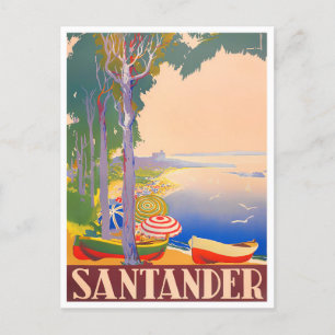Santander Spanje vintage Briefkaart