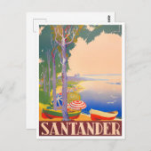 Santander Spanje vintage Briefkaart (Voorkant / Achterkant)
