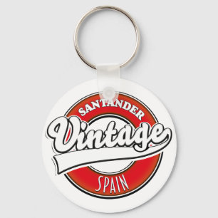 Santander Spanje vintage stijl logo Sleutelhanger