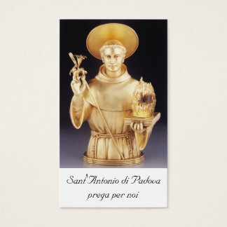 Sant'Antonio santino - st Anthony holy card Visitekaartjes