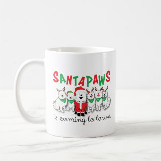 Santapaws komt naar de stad koffiemok