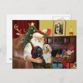 Santa's 2 Cocker Spaniels Feestdagenkaart (Voorkant / Achterkant)