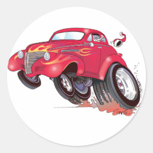 Santa's 39 Chevy sticker