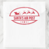 Santa's Air Post Logo Ovale Sticker (Tas)