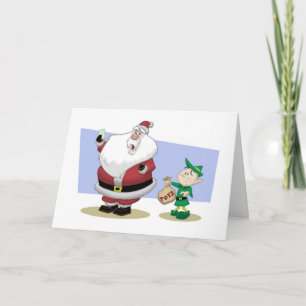 Santa's Bad Year Christmas Kaart