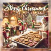 Santas Bake Shop Raamsticker (Vel 2)