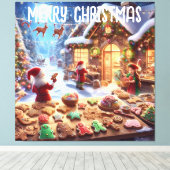 Santa's Bakery Canvas Afdruk (Insitu (Houten vloer))
