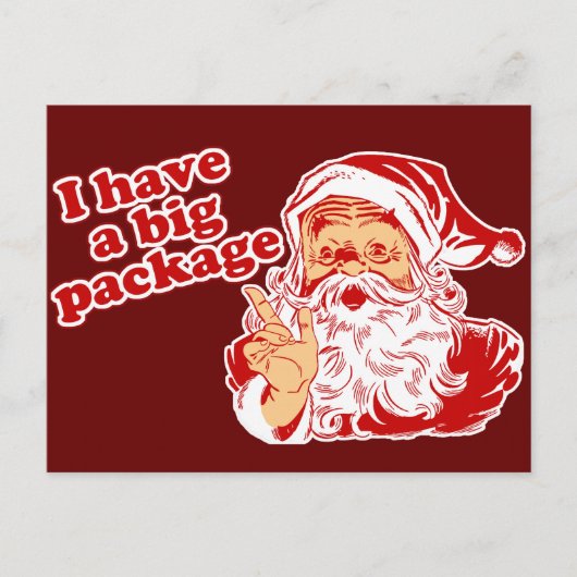 Santas Big Package Feestdagenkaart (Voorkant)