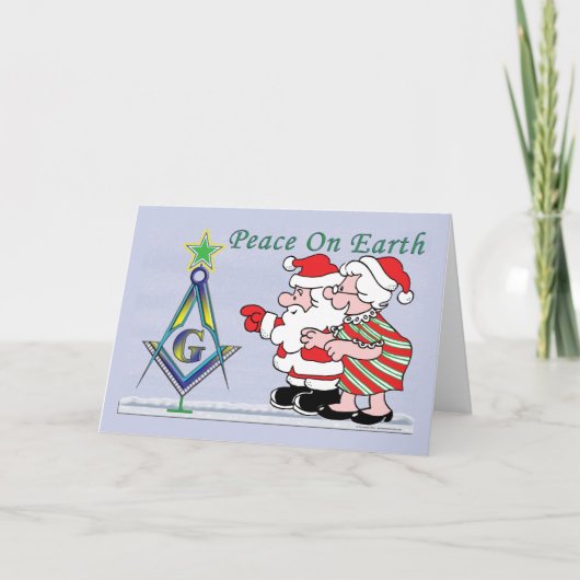 Santa's Boom Feestdagen Kaart (Voorkant)