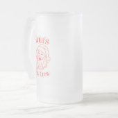 Santa's Brew Crew Kerstmis Matglas Bierpul (Voorkant links)