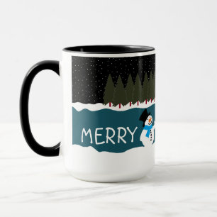 Santa's cadeau aan Snowman Merry Xmas Mok