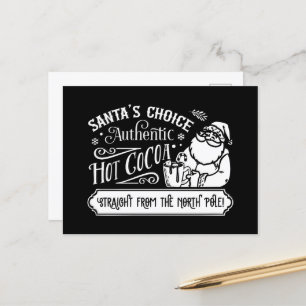 Santa's Choice warme cacao Feestdagenkaart