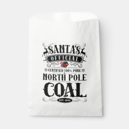Santa's Coal Favor Bags Bedankzakje
