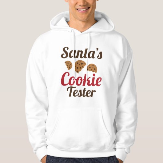 Santa's Cookie Tester Hoodie (Voorkant)