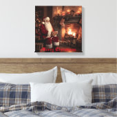 Santa's Cosy Nook Canvas Afdruk (Insitu (Slaapkamer))