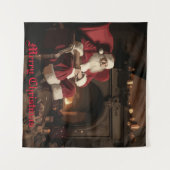 Santa's Cosy Nook Wandkleed (Voorkant (horizontaal))