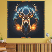 Santa's Crew Stretched Canvas Print (Insitu (Woonkamer))