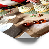 Santa's Cupcake Workshop Muurkunst print (Hoek)