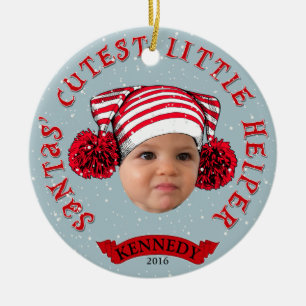 Santas' Cutest Little Helper Keramisch Ornament