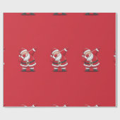 Santa's Dabbing met kerst Cadeaupapier (Vlak)
