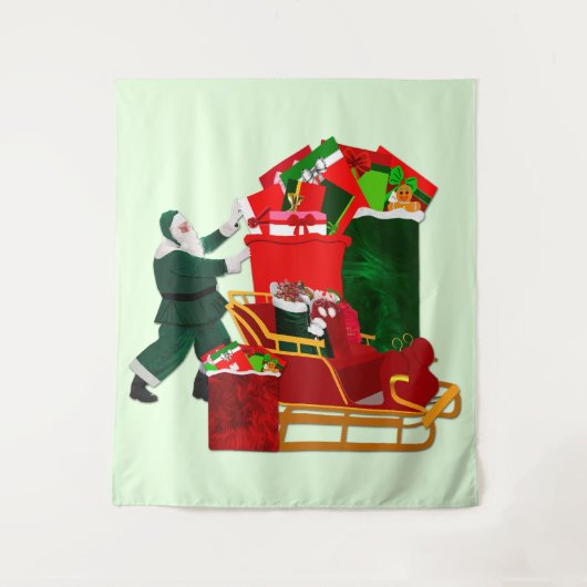 Santa's Dilemma Tapestry Wandkleed (Voorkant)