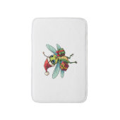 Santa's Dragonfly Helper Badmat (Voorkant Verticaal)