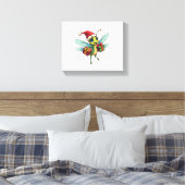 Santa's Dragonfly Helper Canvas Afdruk (Insitu (Slaapkamer))