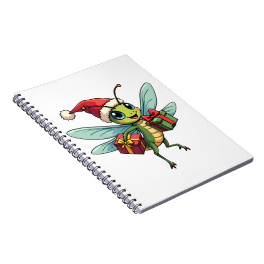 Santa's Dragonfly Helper Notitieboek (Rechterzijde)