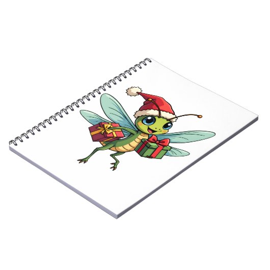 Santa's Dragonfly Helper Notitieboek (Linkerzijde)