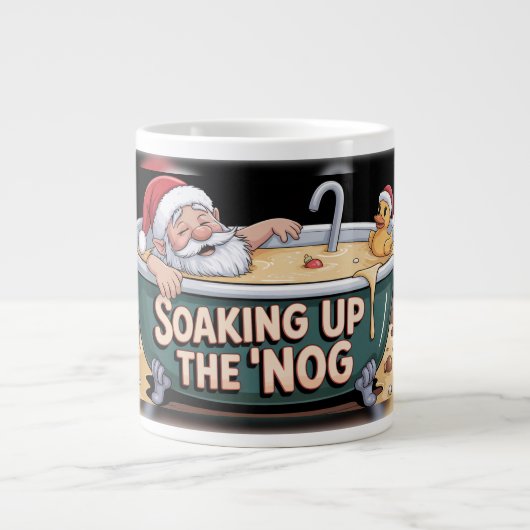 Santa's Eggnog Spa Extra Grote Beker (Voorkant)