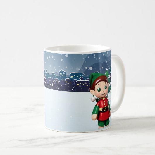 Santa's Elf Kerst Mok (Voorkant rechts)