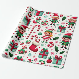 Santa's Elves Cadeaupapier