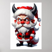 Santa's Evil Twin | AI Art Poster (Voorkant)