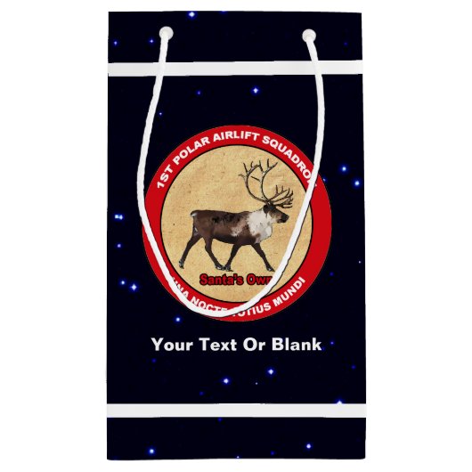 Santa's Ewn - 1e Polar Airlift Squadron Klein Cadeauzakje (Achterkant)