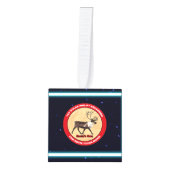 Santa's Ewn - 1e Polar Airlift Squadron Kubus Ornament (Voorkant)