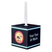 Santa's Ewn - 1e Polar Airlift Squadron Kubus Ornament (Achter hoekig)