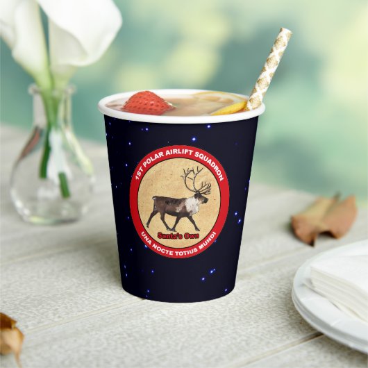 Santa's Ewn - 1e Polar Airlift Squadron Paper Cup Papieren Bekers (Insitu)