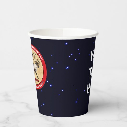 Santa's Ewn - 1e Polar Airlift Squadron Paper Cup Papieren Bekers (Links)