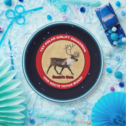Santa's Ewn - 1e Polar Airlift Squadron Papieren Bordje (Feest)